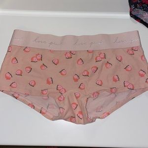 NWOT PINK VS Pink Peaches Boxers/Boyshorts